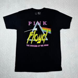 Pink Floyd Cotton USA Men's L Black Short Sleeve T-Shirt Dark Side Of The Moon